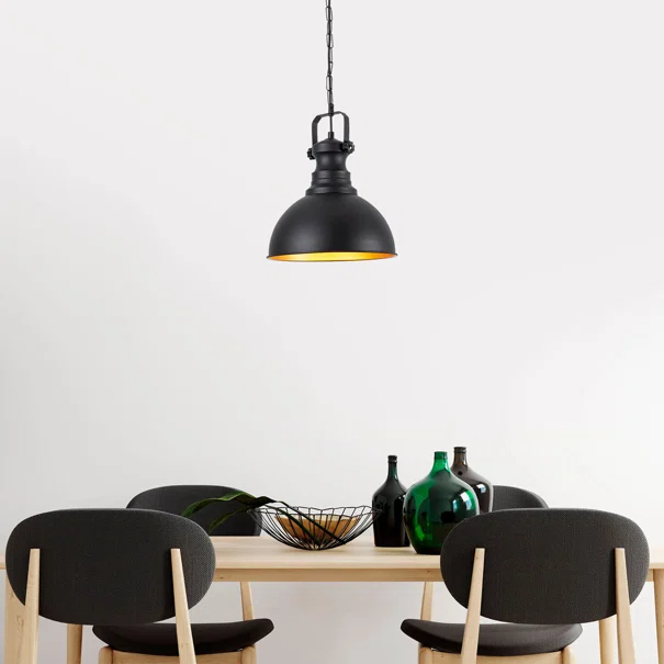 Φωτιστικό Οροφής Μονόφωτο A-G Saglam 892OPV1946 Black