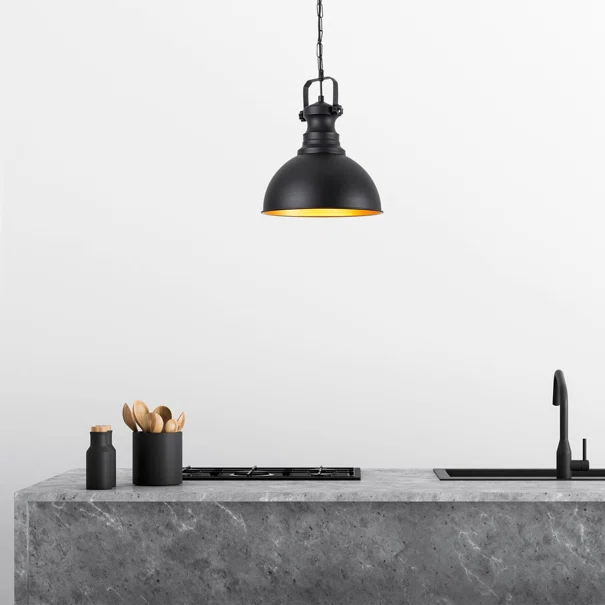 Φωτιστικό Οροφής Μονόφωτο A-G Saglam 892OPV1946 Black