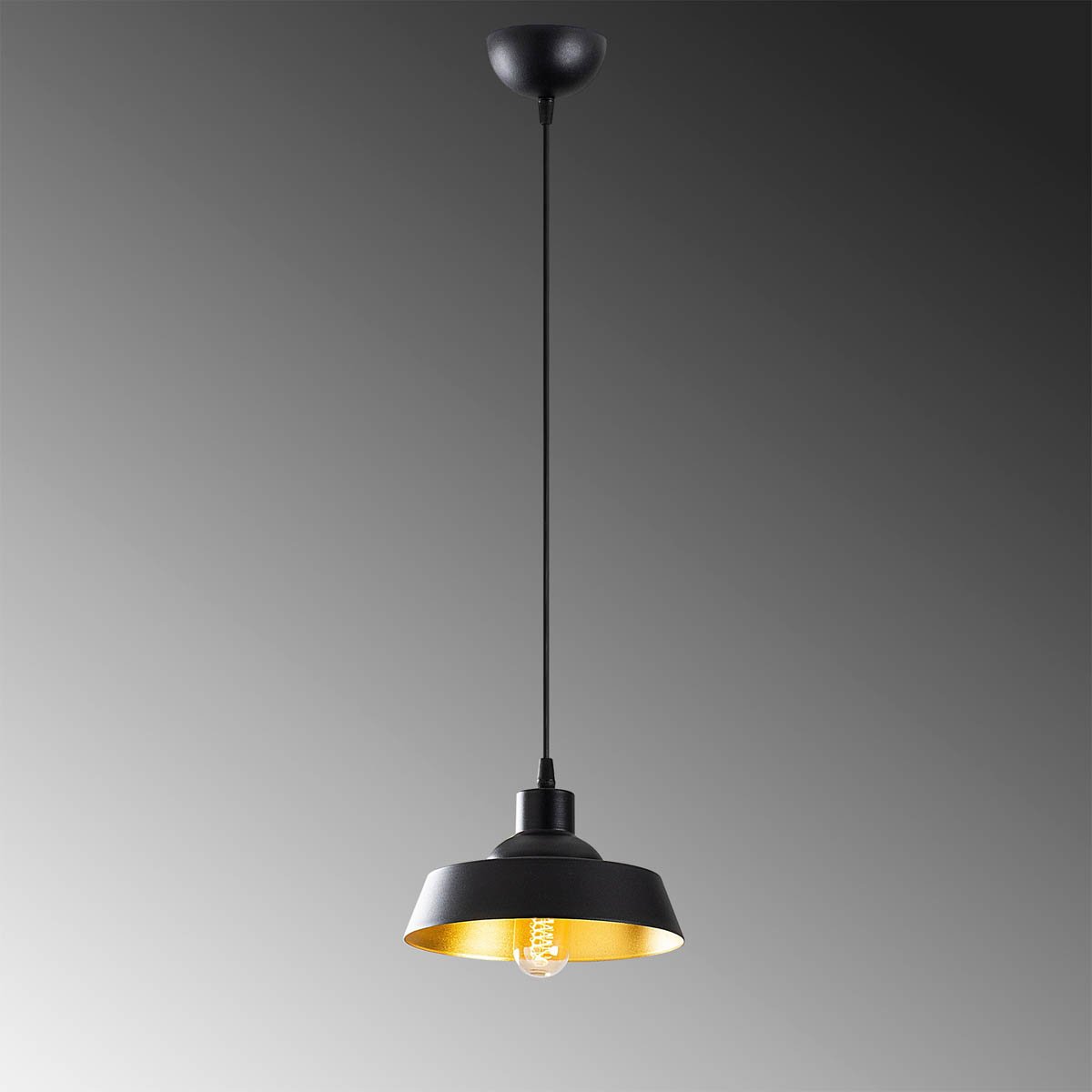 Φωτιστικό Οροφής Μονόφωτο A-G Berceste 521SHN3143 Black