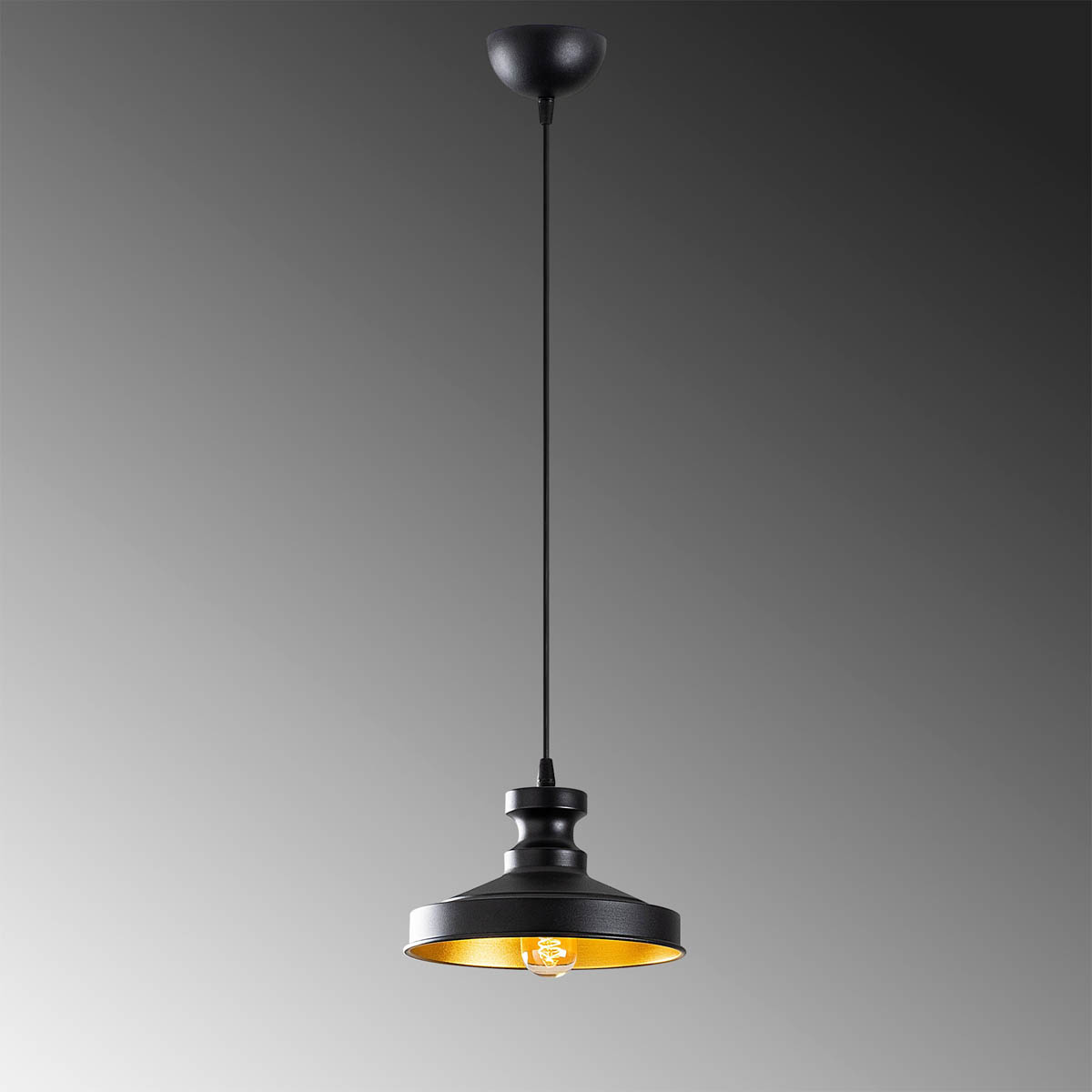 Φωτιστικό Οροφής Μονόφωτο A-G Berceste 521SHN3131 Black
