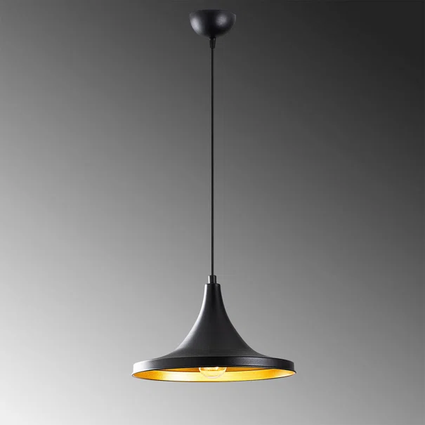 Φωτιστικό Οροφής Μονόφωτο A-G Berceste 521SHN3149 Black