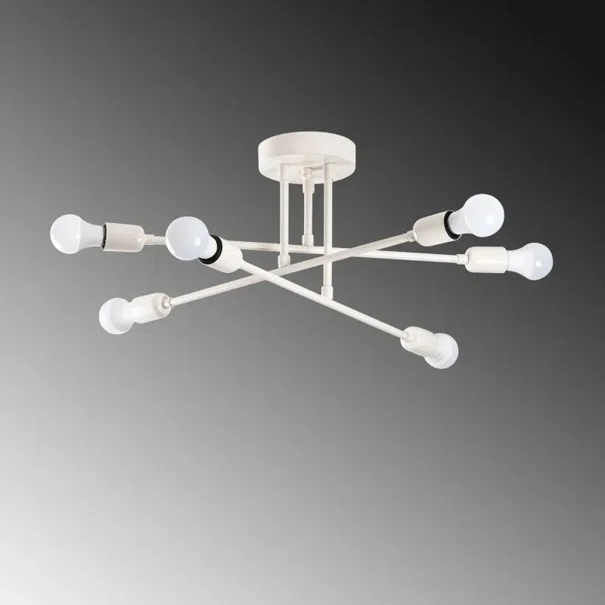 Φωτιστικό Οροφής Πολύφωτο A-G Flower 521SHN3449 Cream