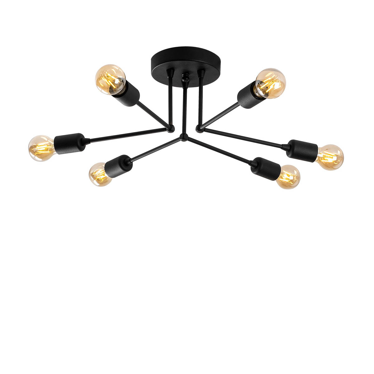 Φωτιστικό Οροφής Πολύφωτο A-G Sparrow 584TTM1227 Black