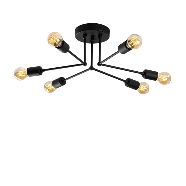 Φωτιστικό Οροφής Πολύφωτο A-G Sparrow 584TTM1227 Black