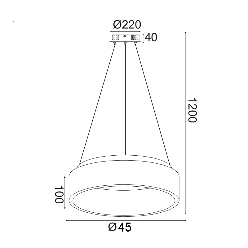 Φωτιστικό Οροφής Led Aca Apollo Br81Ledp45Wh White Φωτιστικά Κρεμαστά Spitishop