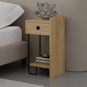 Κομοδίνο Δεξί (32x30x61) A-G Sirius Right 776HMS3437 Oak
