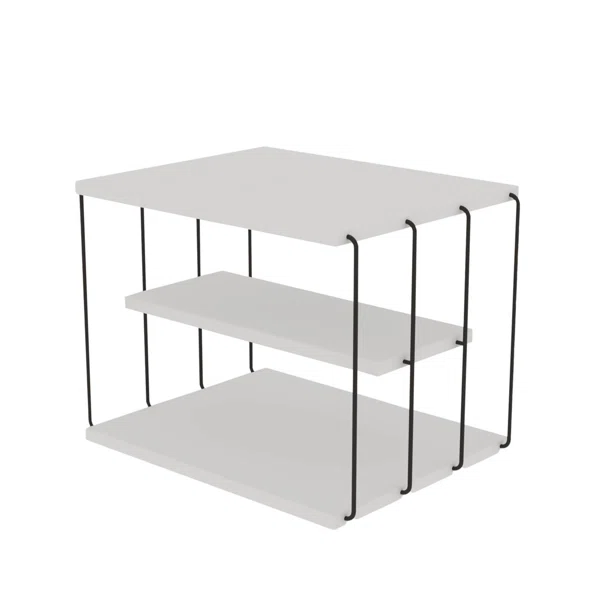 Βοηθητικό Τραπεζάκι (50x40x33) A-G Lifon 854KLN2814 White