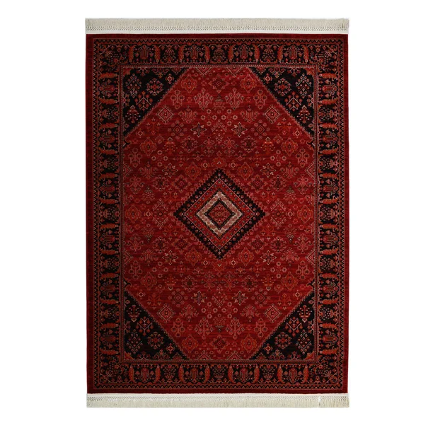 Χαλί (200x290) Royal Carpet Afgan 306A D.Red Black
