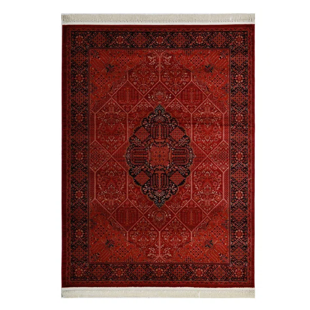 Χαλί (133x190) Royal Carpet Afgan 316A D.Red Black