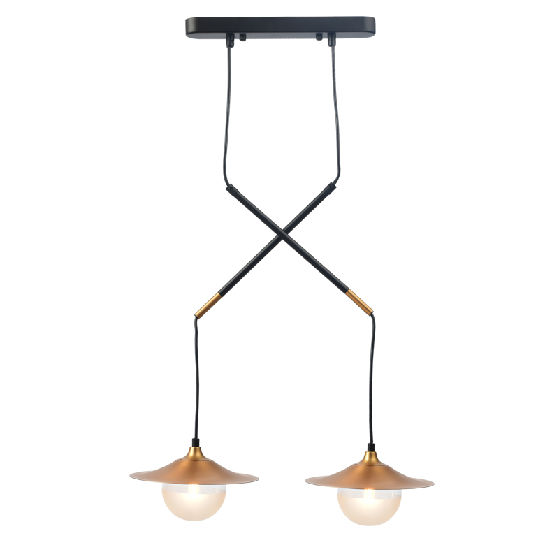 Φωτιστικό Οροφής Δίφωτο Aca Layla HL4312P46BB Brass