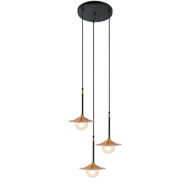 Φωτιστικό Οροφής Τρίφωτο Aca Layla HL4313P35BB Brass