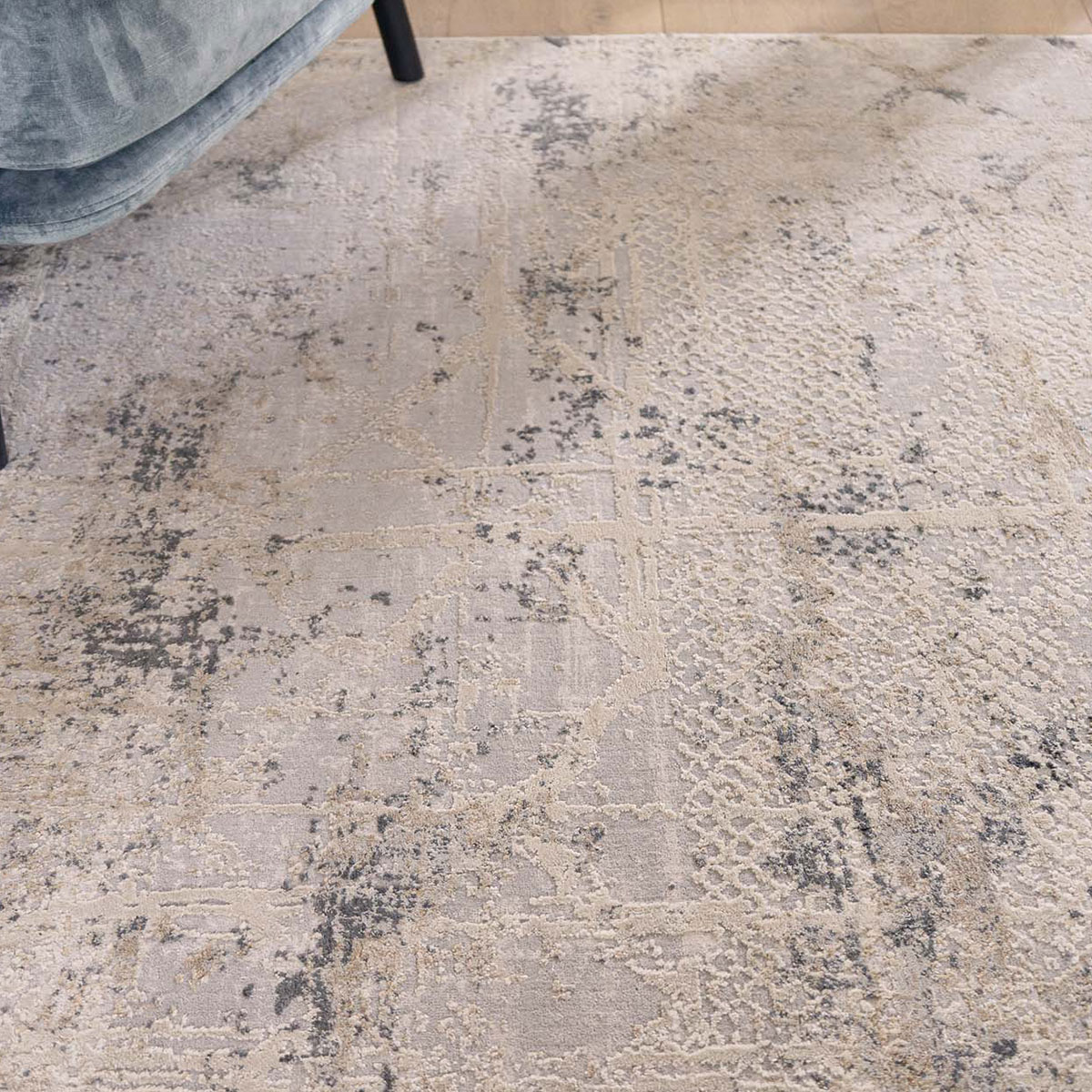 Χαλί Διαδρόμου (70X140) Royal Carpet Silky 344A Grey Χαλιά Γκρι Spitishop