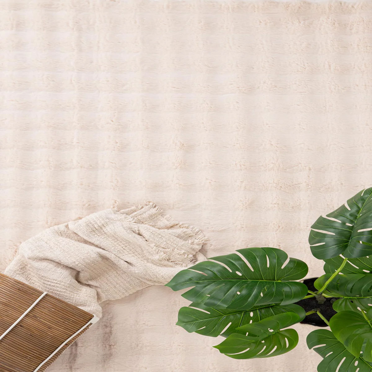 Χαλί Διαδρόμου Γούνινο (67X140) Royal Carpet Bunny Bubble Beige Χαλιά Διάδρομοι Spitishop