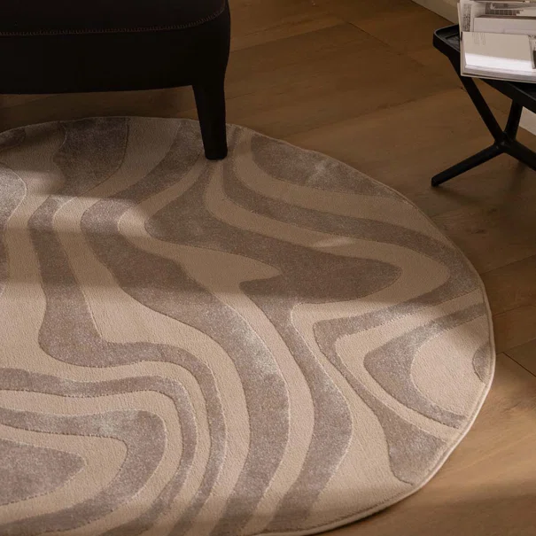 Χαλί (133x133) Royal Carpet Organic Shape 265 Beige