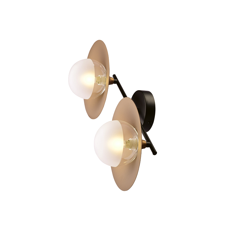 Απλίκα Τοίχου Aca Layla HL4322W47BB Brass