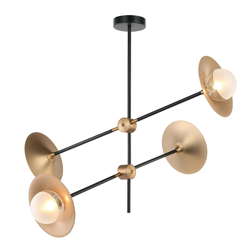 Φωτιστικό Οροφής Πολύφωτο Aca Layla HL4324C84BB Brass