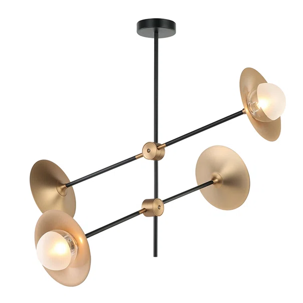 Φωτιστικό Οροφής Πολύφωτο Aca Layla HL4324C84BB Brass