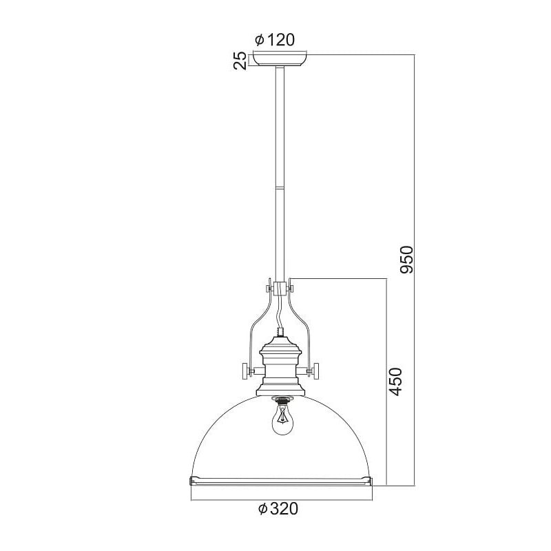 Φωτιστικό Οροφής Μονόφωτο Aca Cronus Ks1300P311Cp Copper Φωτιστικά Vintage Spitishop