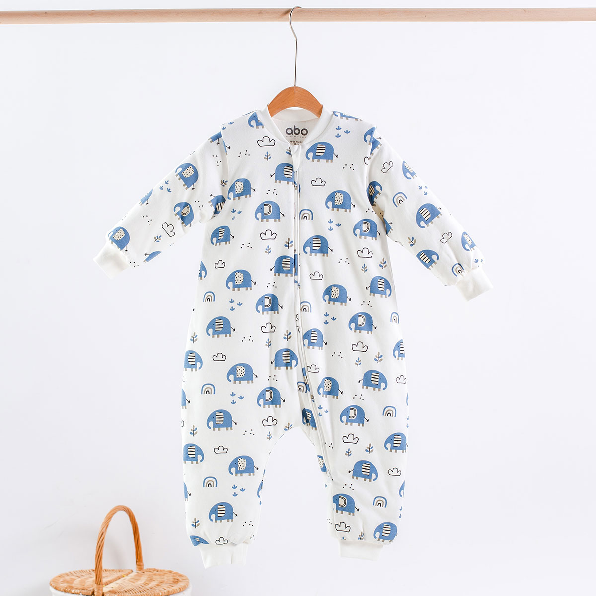 Χειμερινός Υπνόσακος Με Πόδια 2.5 Tog (6-18 Μηνών) Abo Classic Elephants