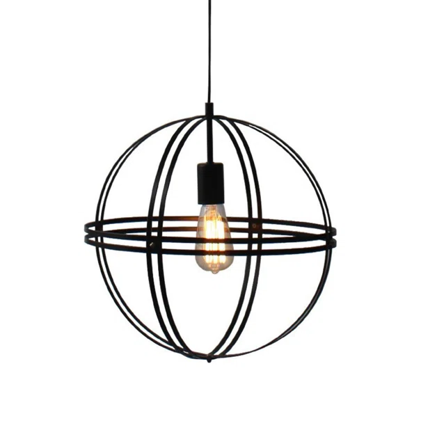 Φωτιστικό Οροφής Μονόφωτο Aca Sirena KS1483P1BK Black