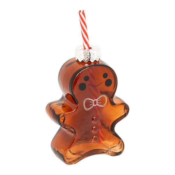 Χριστουγεννιάτικο Ποτήρι Με Καλαμάκι 280ml A-S Gingerman 208682