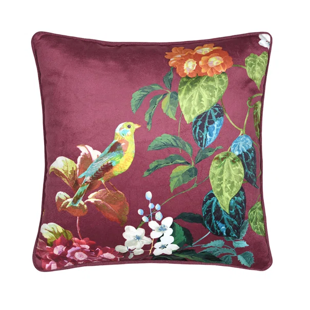 Διακοσμητικό Μαξιλάρι Βελουτέ (40x40) S-F Emmy Bordeaux C0D917001