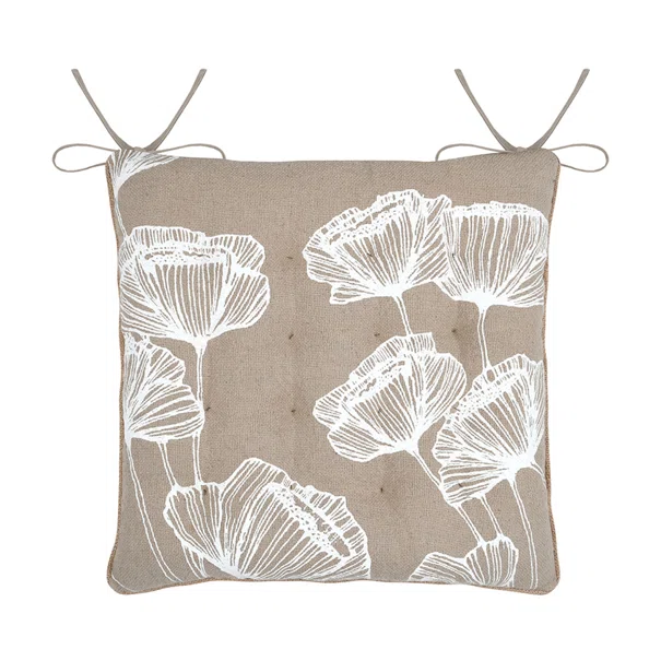 Μαξιλάρι Καρέκλας 2 Όψεων (38x38) S-F Oriana Naturel CUD938002GAL
