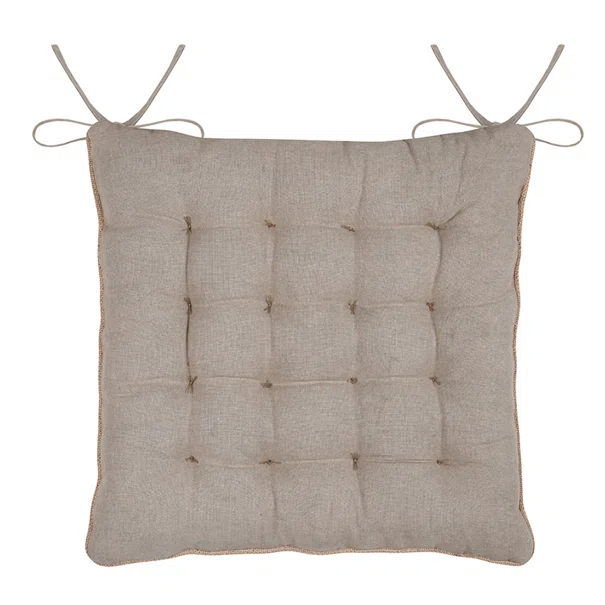 Μαξιλάρι Καρέκλας 2 Όψεων (38x38) S-F Oriana Naturel CUD938002GAL