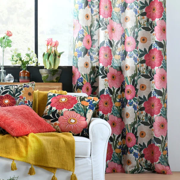 Κουρτίνα (135x260) Με Τρουκς S-F Betty Multicolor R6D911001
