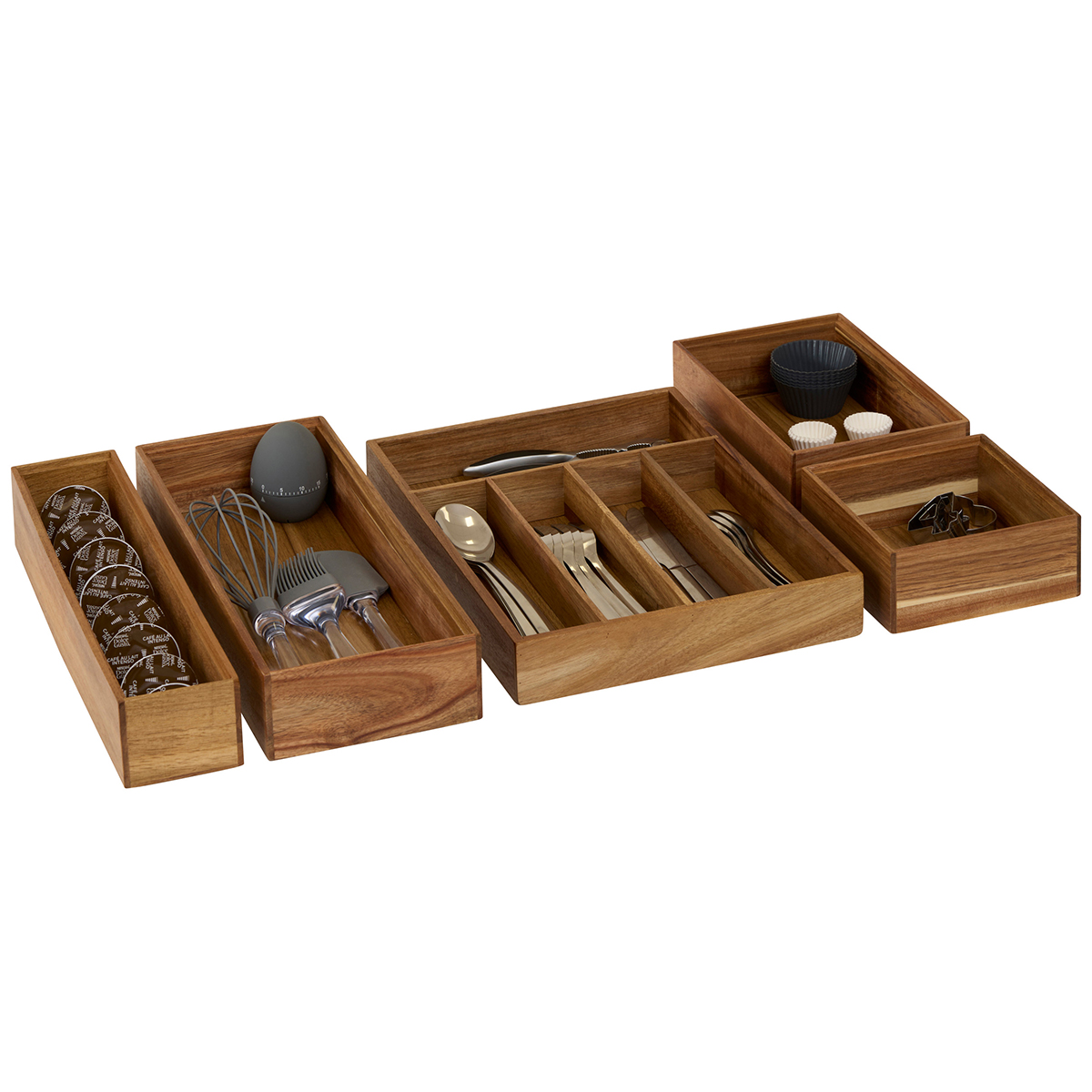 Θήκη για Μαχαιροπίρουνα (35X26X5) F-V Acacia Organizer 190264 Οργάνωση & Αποθήκευση Κουζίνας Θήκες Spitishop