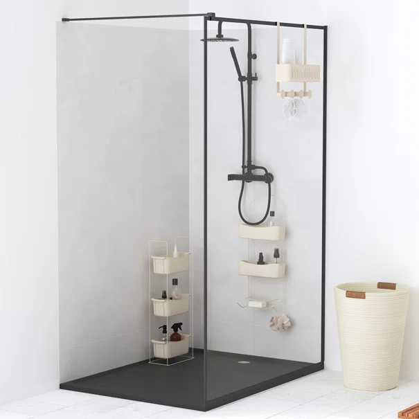 Ραφιέρα Μπάνιου Διπλή (27.8x13.2x68.5) F-V Shower 213344