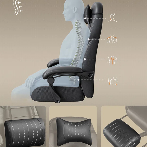 Gaming Καρέκλα Γραφείου (70x70x133) Songmics OBG077B01V2