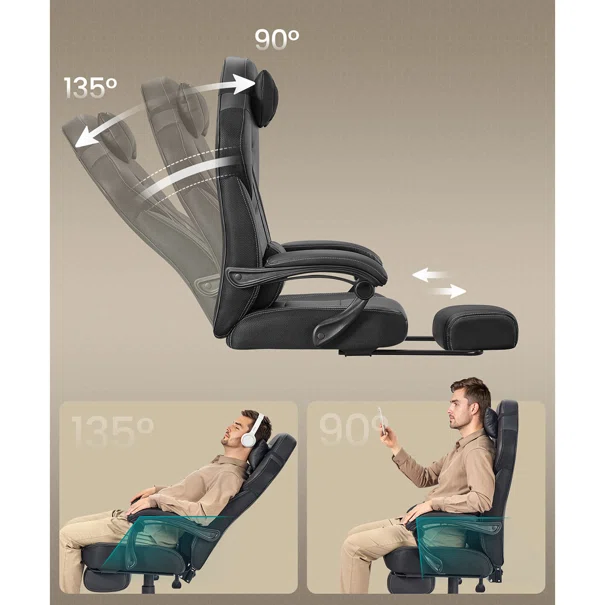 Gaming Καρέκλα Γραφείου (70x70x133) Songmics OBG077B01V2