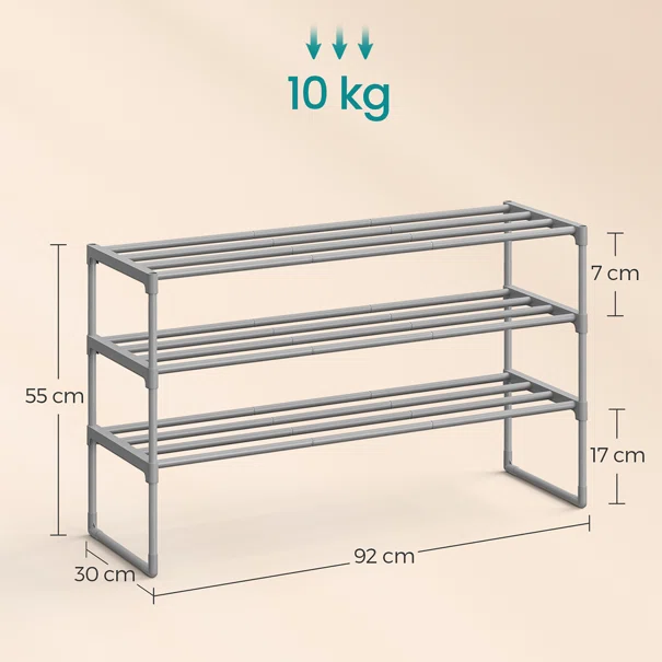 Παπουτσοθήκη 12 Θέσεων (92x30x55) Songmics LSA303G01