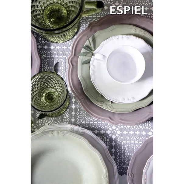 Πιάτο Φαγητού Ρηχό (Φ26) Espiel Fulya Brown-Grey RSG201K6