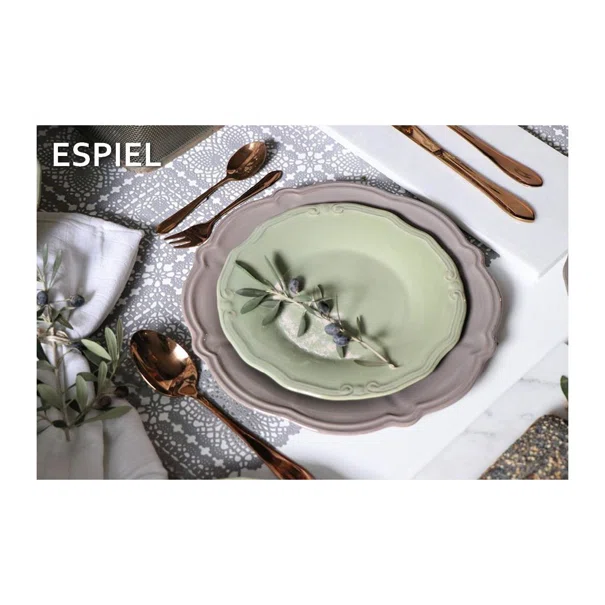 Πιάτο Φαγητού Ρηχό (Φ26) Espiel Fulya Brown-Grey RSG201K6