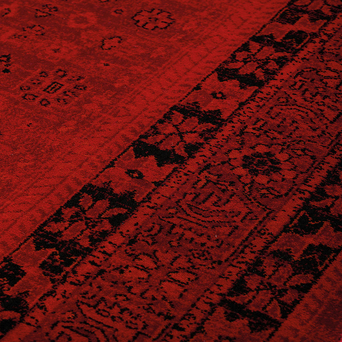 Χαλί (160X230) Βιοκαρπέτ Mauri 01991A Burgundy Χαλιά Σαλονιού Χειμερινά Boho Spitishop