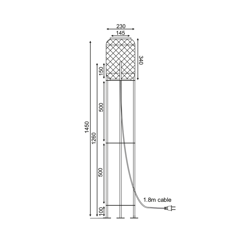 Φωτιστικό Δαπέδου Aca Sahara Ar3191F145Nb Bamboo Φωτιστικά Μπαμπού Spitishop