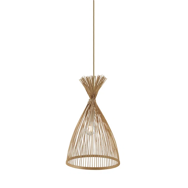 Φωτιστικό Οροφής Μονόφωτο Aca Serifos TF661P30BO Bamboo