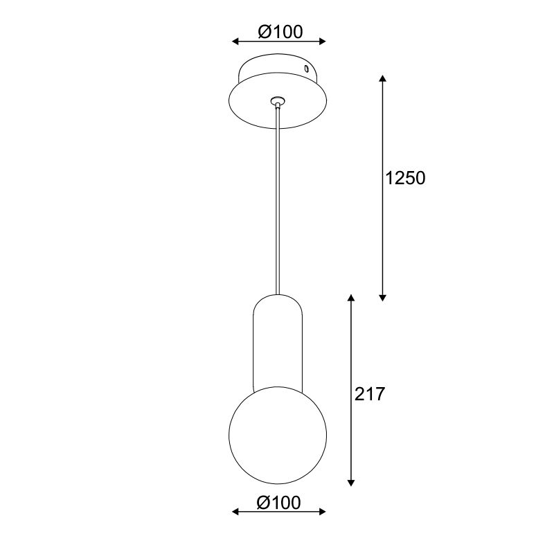 Φωτιστικό Οροφής Μονόφωτο Aca Venus Mk421P10G Cement Φωτιστικά Κρεμαστά Spitishop