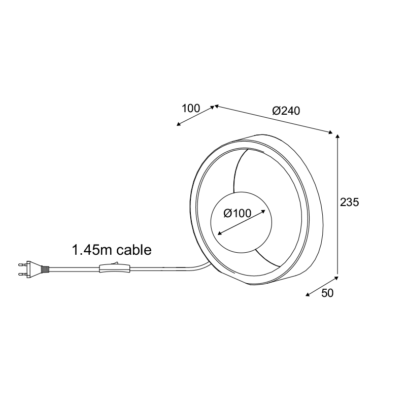Πορτατίφ Aca Venus Mk421T24G Cement Φωτιστικά Επιτραπέζια Spitishop