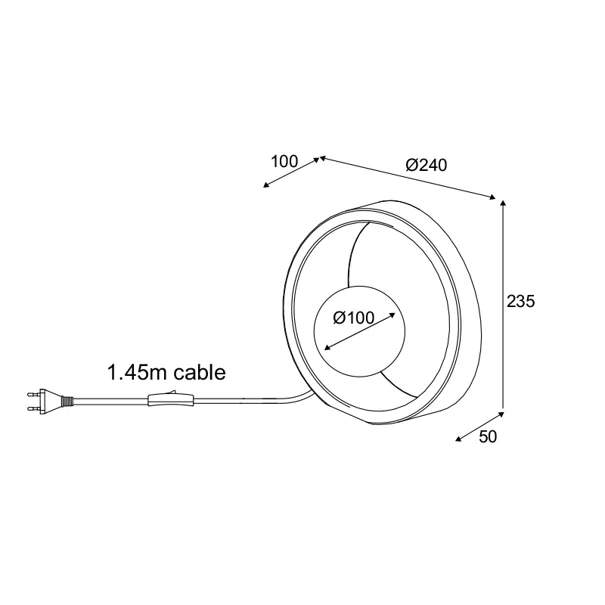 Πορτατίφ Aca Venus MK421T24G Cement