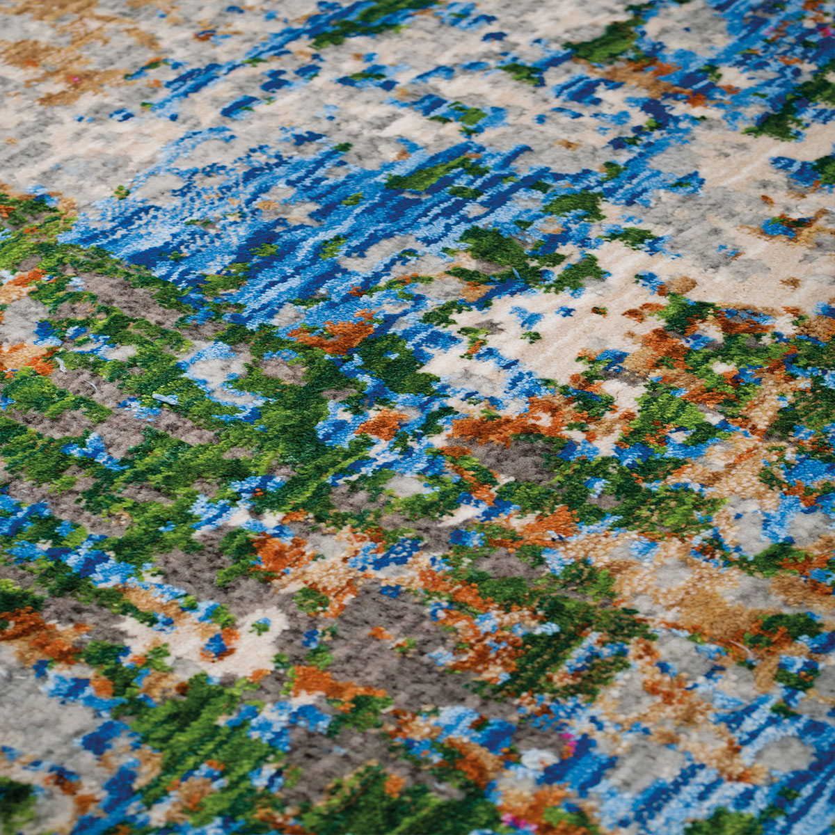 Χαλί (200X250) Βιοκαρπέτ Sonoro Ki 30A L Grey Blue Χαλιά Σαλονιού Χειμερινά Μοντερνα Spitishop