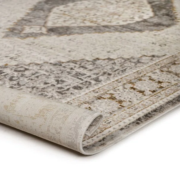 Χαλί Διαδρόμου (80x150) Βιοκαρπέτ Senbrun 9311A White/Gold