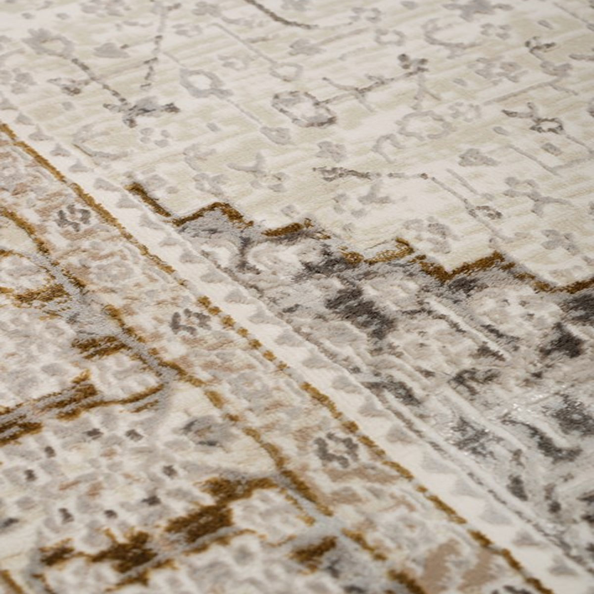 Χαλί Διαδρόμου (80X150) Βιοκαρπέτ Senbrun 9311A White Gold Χαλιά Διάδρομοι Spitishop
