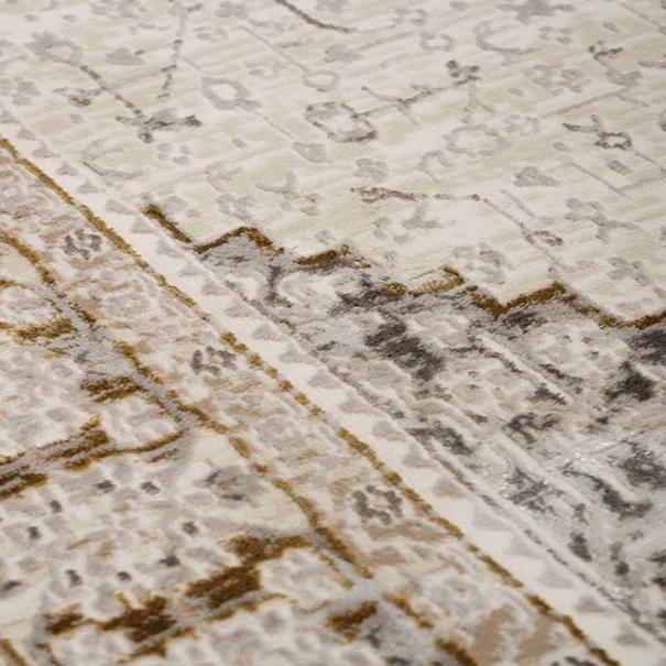 Χαλί Διαδρόμου (80x150) Βιοκαρπέτ Senbrun 9311A White/Gold