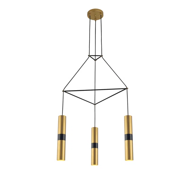 Φωτιστικό Οροφής Τρίφωτο Aca Da Vinci HM853P56BR Gold