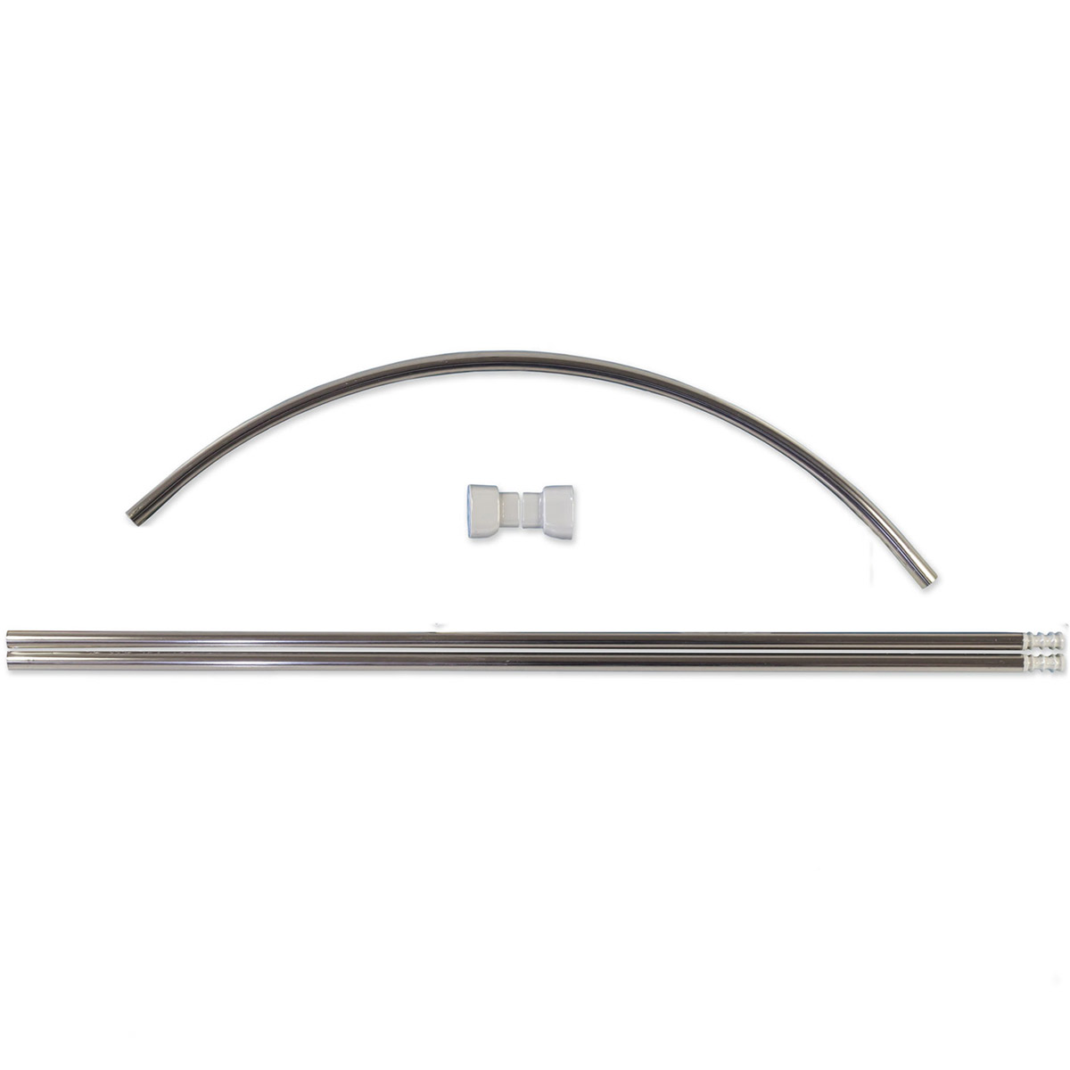 Βραχίονας Μπάνιου Ημικυκλικός Rainbow Ova 03364 001 Chrome Μπάνιο Βραχίονες Spitishop