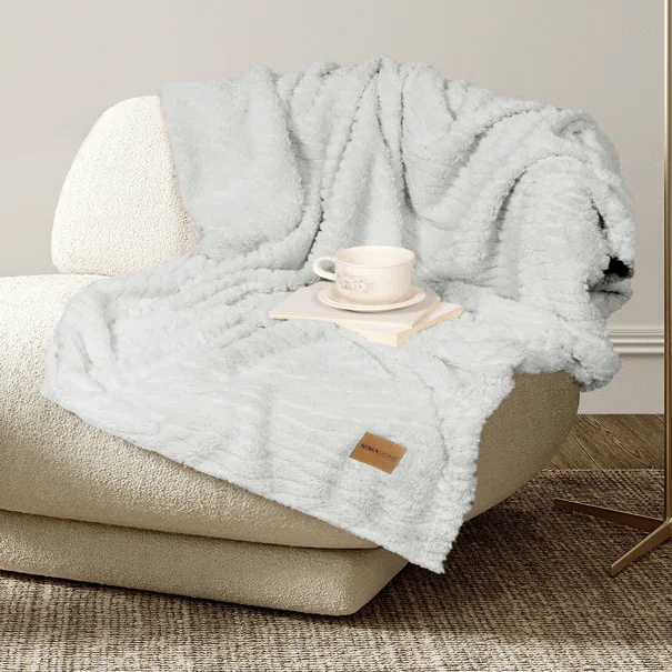 Κουβέρτα Καναπέ Fleece (130x170) Nima Serenus Grey