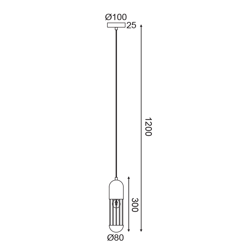Φωτιστικό Οροφής Μονόφωτο Aca Lab Hm171P8Wh White Φωτιστικά Κρεμαστά Spitishop